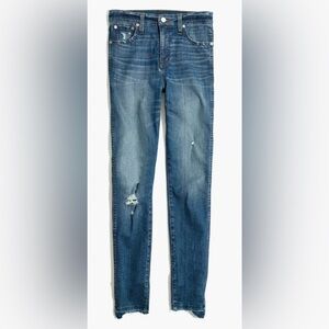 Madewell Everton 10” High Rise Skinny Drop step hem 37” waist NWT normcore